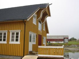 Fasade på Lyngøya og Oterholmen